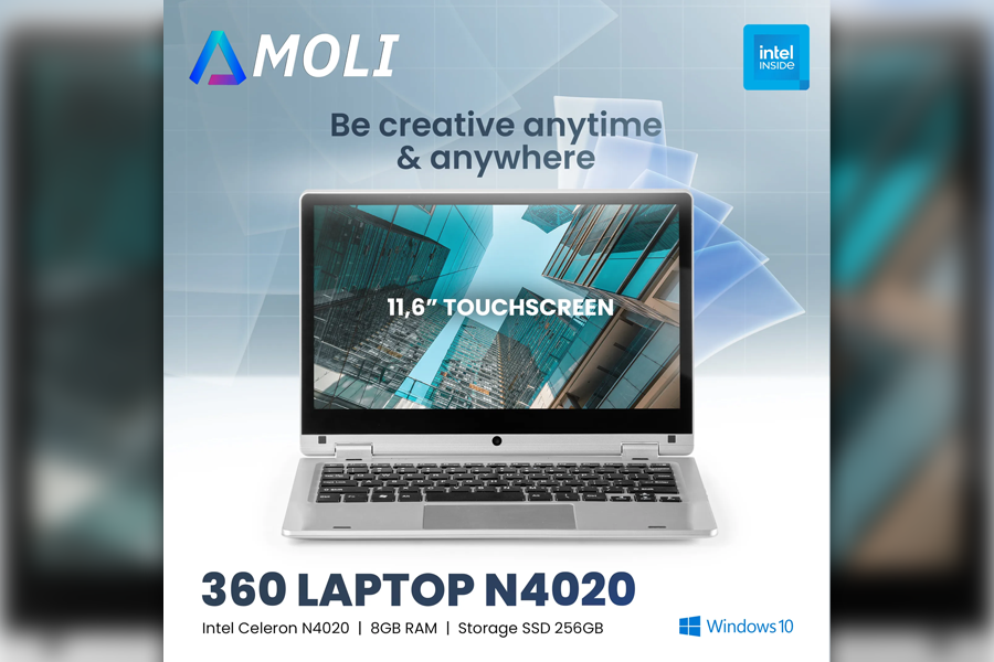 AMOLI Laptop 2-in-1 Intel N4020